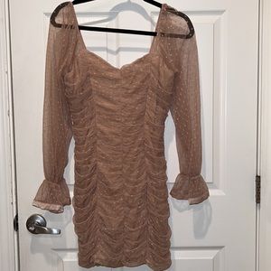 Scrunched bodycon dress